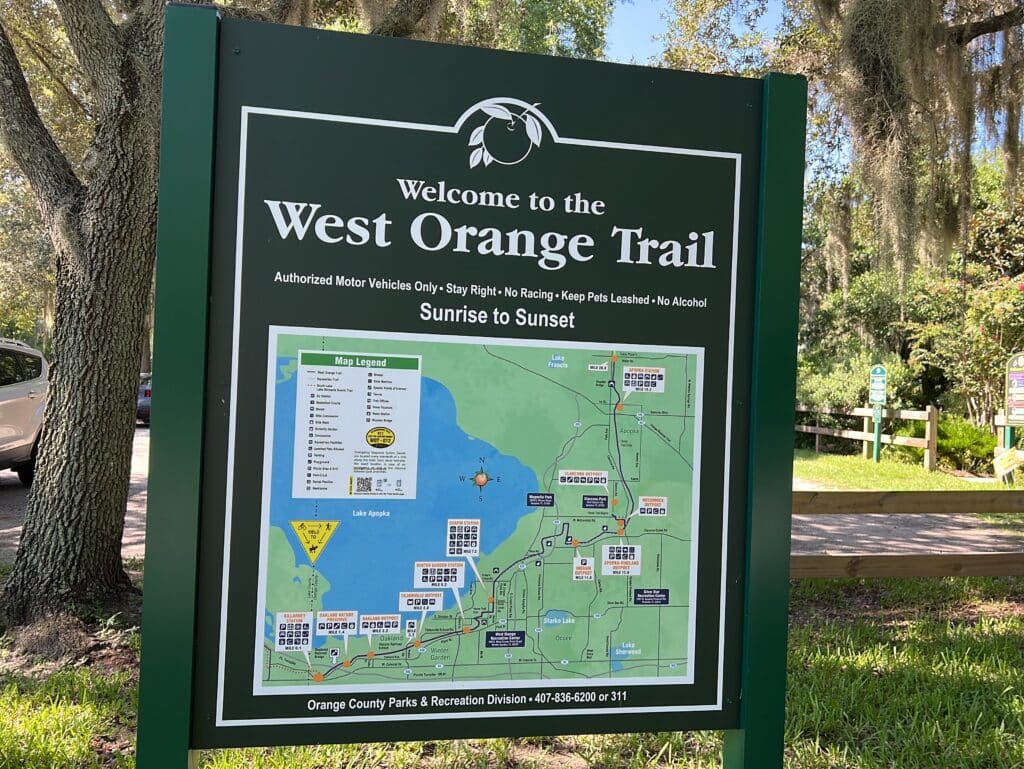 The West Orange Trail Map