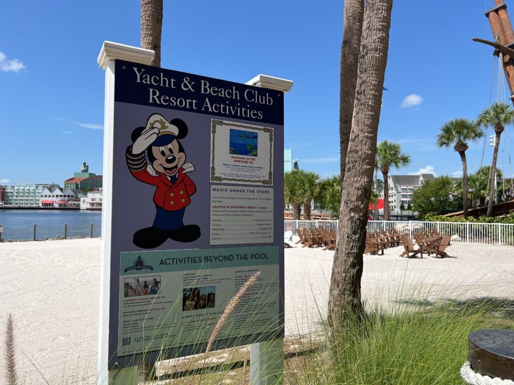 Disney's Yacht & Beach Club Resort Activities