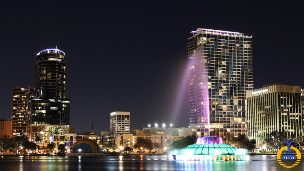 Lake Eola at night